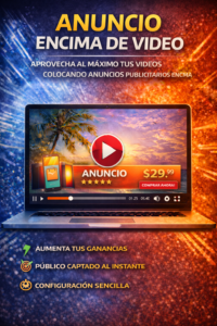 Anuncio Publicitario Encima de Video Script ()