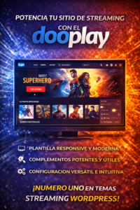 Theme WordPress DooPlay 2.5.5 + Licencia Lifetime ()