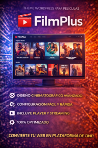 Theme WordPress FilmPlus + Licencia Lifetime ()