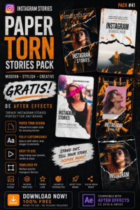 Paper Torn Stories Pack Gratis ()