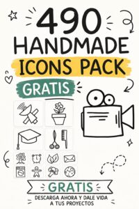 490 Handmade Icons Pack Gratis ()