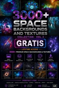 3000+ Space Backgrounds and Textures Collection – Vol.2 Gratis ()